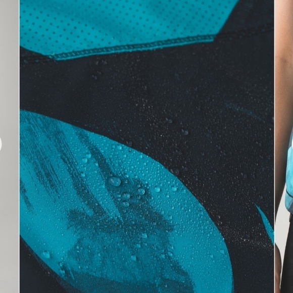 Lululemon Pack-It Vest In Back Spin Stroke Peacock Blue Black - Picture 9 of 12